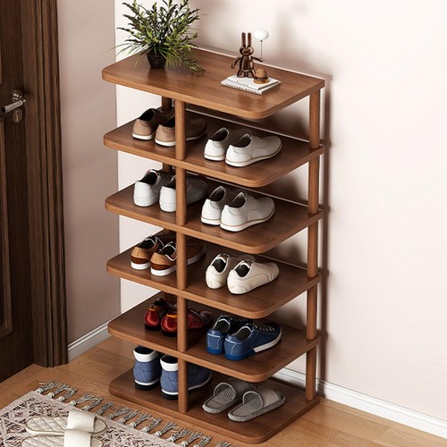 Tier wooden shoe rack home - 6,