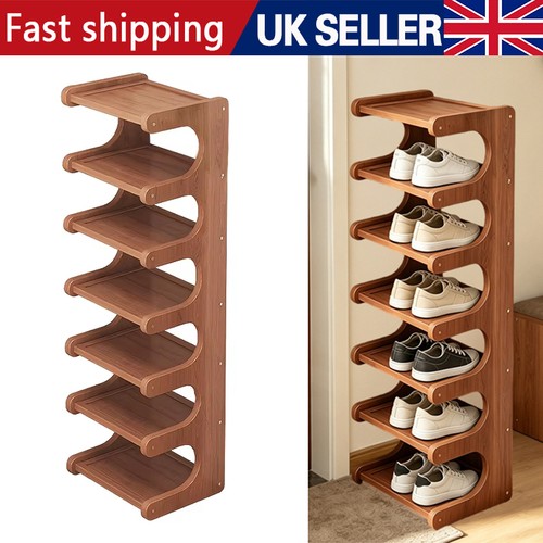 Tier wooden shoe rack home - 7,