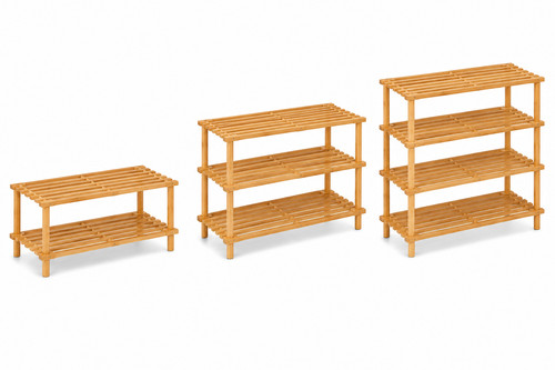 Tier wooden shoe - wooden, &