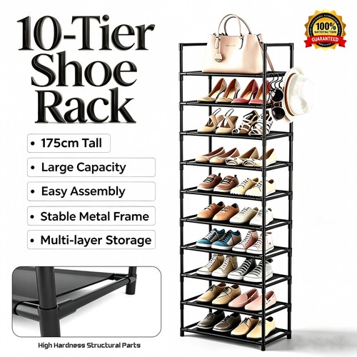 Tier vertical shoe rack - vertical,