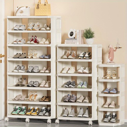 7tier rolling shoe rack - rolling,