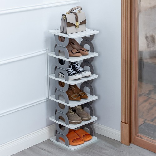 Tier grey shoe rack - tier,