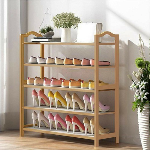 Bamboo shoe footwear rack - bamboo,