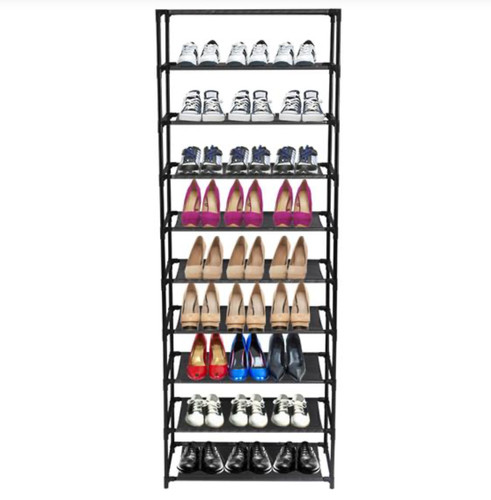 Tier stackable shoe rack - 10,