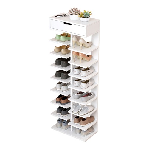 Tier wooden shoe rack - 9,