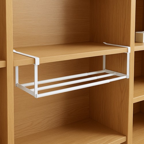 Expandable shoe rack under - rack,