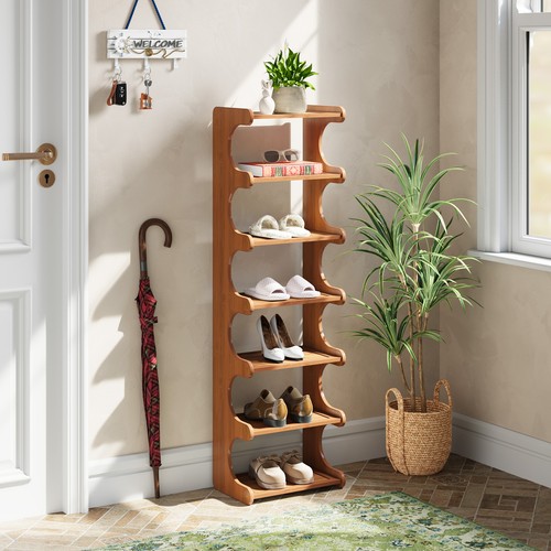 Tier bamboo shoe rack - 3-7,