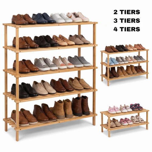 Wooden shoe rack footwear - shoe,