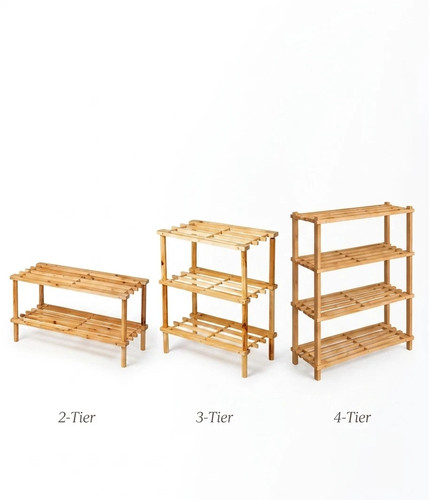 Freestanding wooden shoe - wooden,