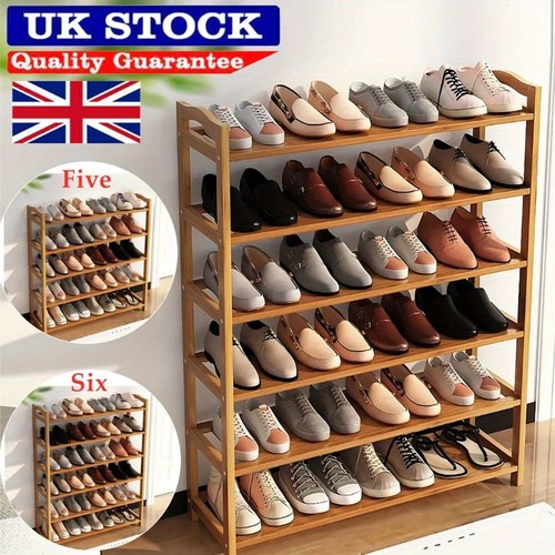 Tier bamboo shoe - shoe, rack