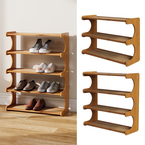 Tier bamboo shoe rack - tier,