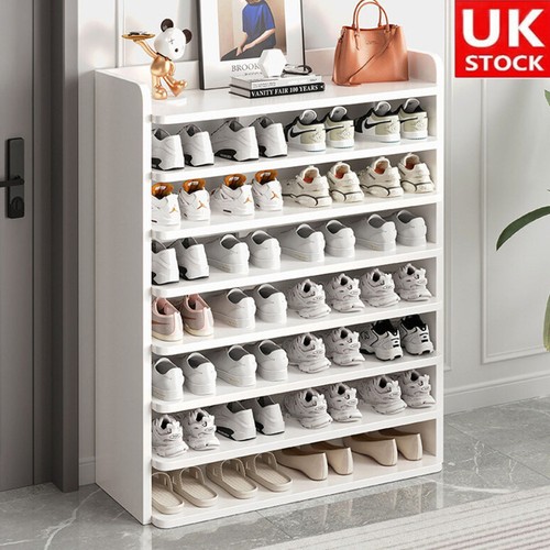 Tier wooden shoe rack - 4/6/8,