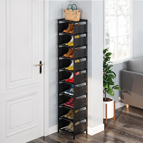 Tier metal shoe rack - tier, stand