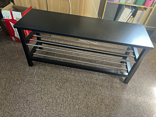 Freestanding shoe bench - freestanding,