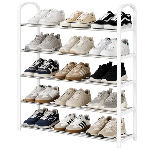 Tier metal shoe rack heavy - tier,