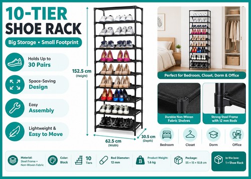 Tier stackable shoe - 10,