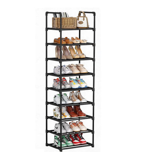 Tall shoe rack for narrow - shoe,