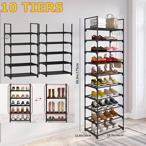 Narrow shoe rack - rack, 10