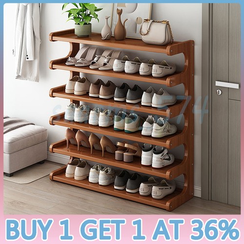 Tier wooden shoe rack - 5/6,