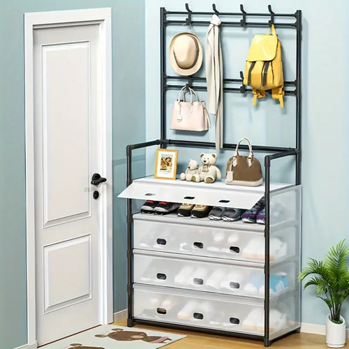 Tiers dust proof shoe rack - 5,