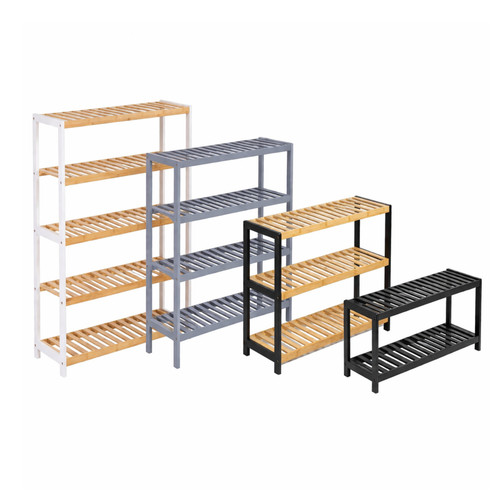 Bamboo shoe rack - bamboo,